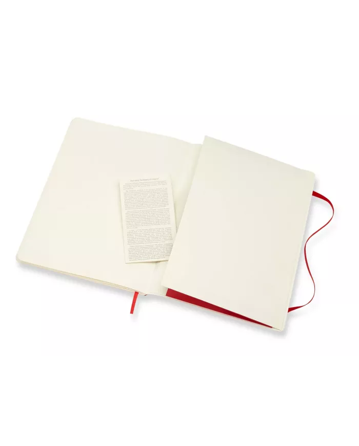 Carnet Moleskine rouge - blanco - soft cover