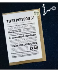 Carte Tout Est Dit "Poisson"