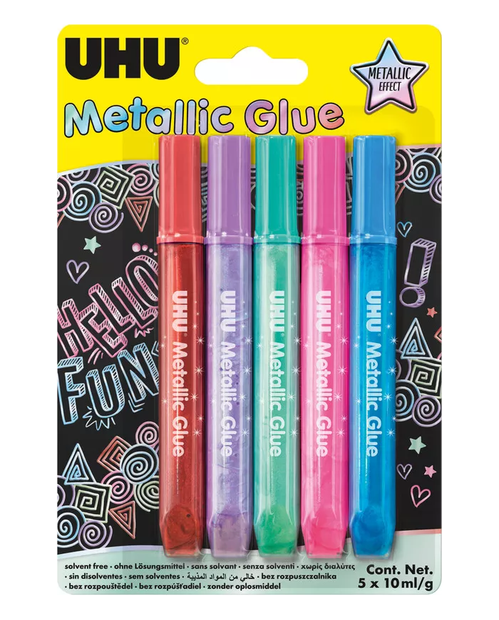 UHU Glitter glue métallisé