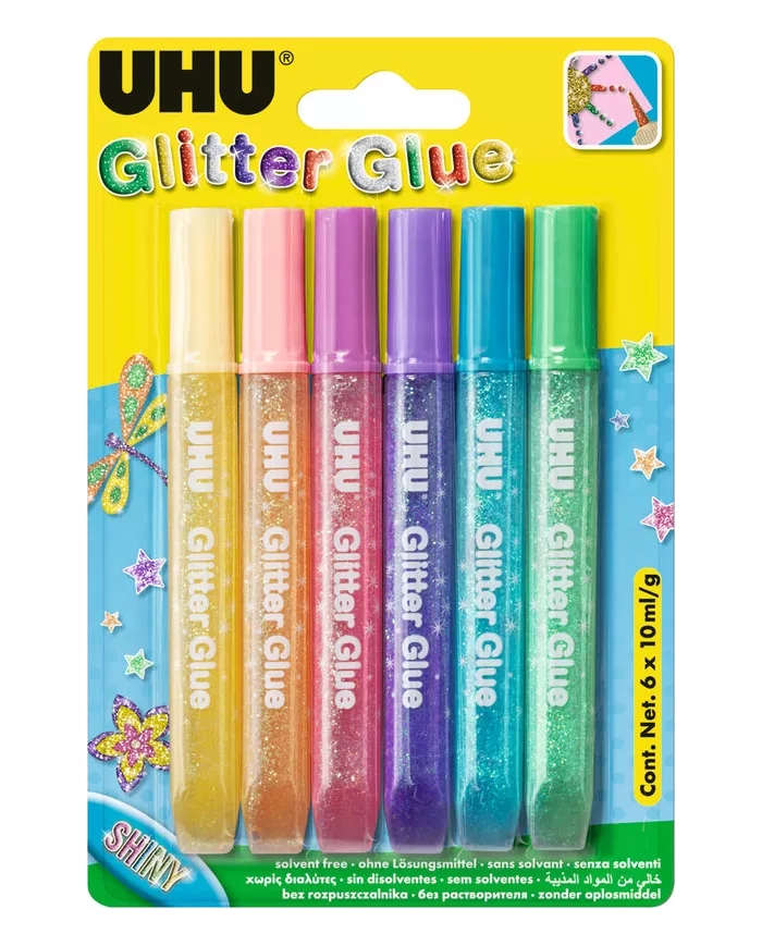 UHU Glitter glue shiny