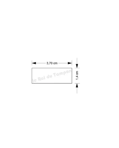 Plaquette seule pour Trodat Printy 4911 ou Colop 20