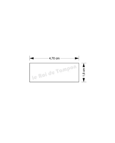 Plaquette seule pour Trodat Printy 4912 ou Colop 30