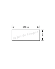 Plaquette seule pour Trodat Printy 4912 ou Colop 30