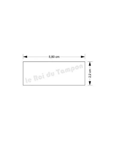 Plaquette seule pour Trodat Printy 4913 ou Colop 40