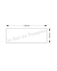 Plaquette seule pour Trodat Printy 4915 ou Colop 50