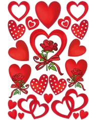 Stickers Herma Coeurs et roses