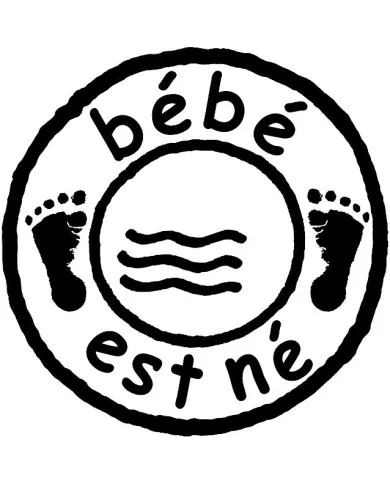 Tampon "Bébé est né"