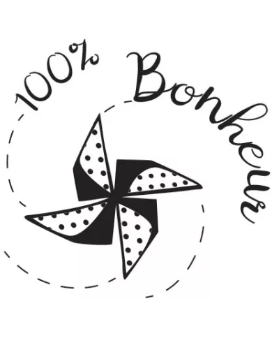 Tampon "100% Bonheur"