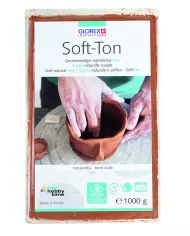 Soft-Ton, argile naturelle, terre cuite 2500g, séche à l'air