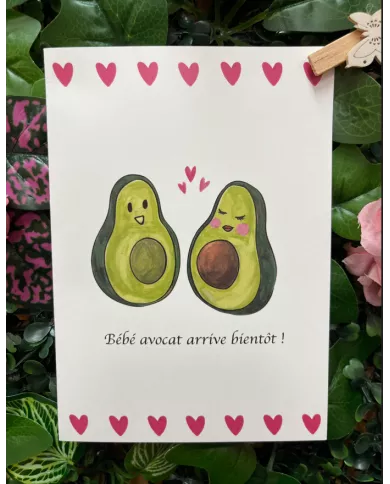 Carte B6 - Bébé Avocat