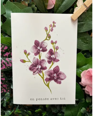 Carte A6 - Orchidées