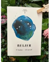 Carte A6 - Astrologie Bélier