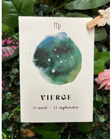 Carte A6 - Astrologie Vierge