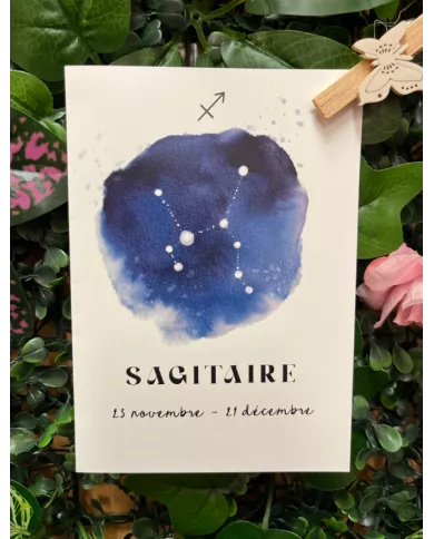 Carte A6 - Astrologie Sagitaire