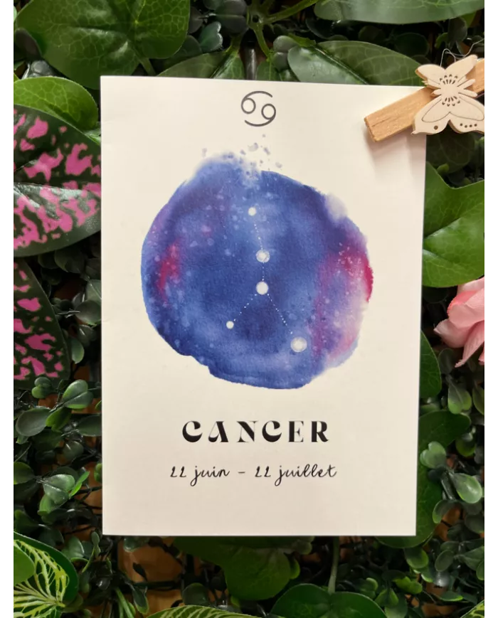 Carte A6 - Astrologie Cancer