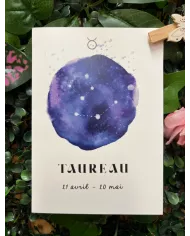 Carte A6 - Astrologie Taureau