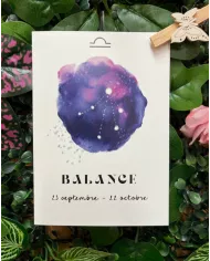 Carte A6 - Astrologie Balance