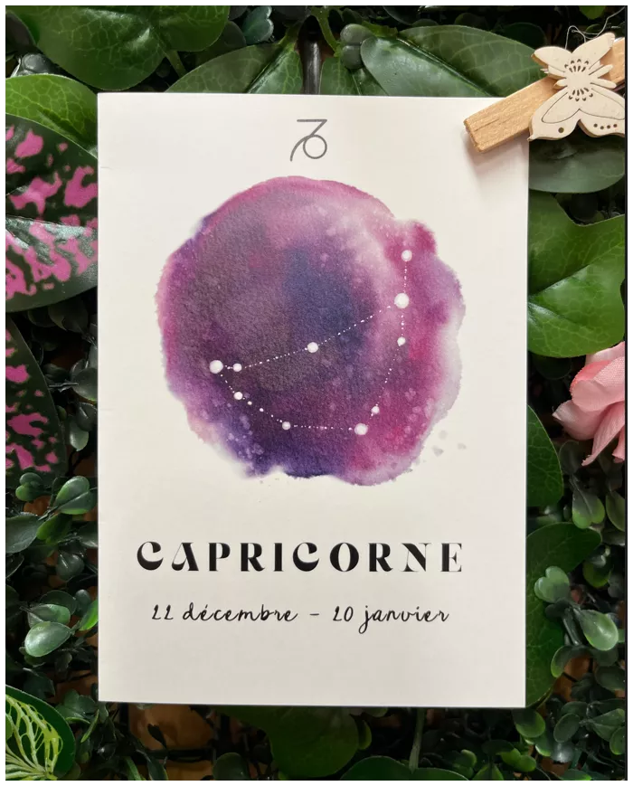 Carte A6 - Astrologie Capricorne