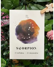 Carte A6 - Astrologie Scorpion