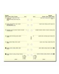 Filofax - Recharge PERSONAL semaine sur 1 page crème mulit-langues 2025