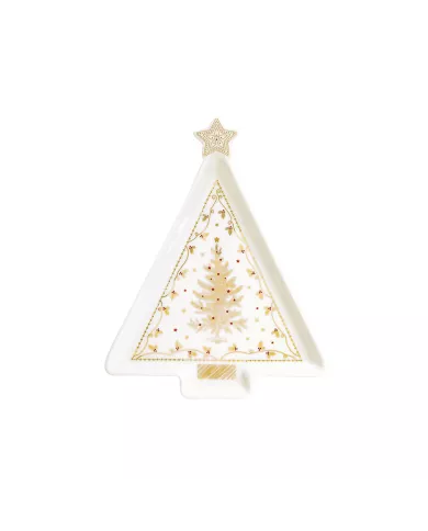 Assiette en forme de sapin CHRISTMAS LIGHTS