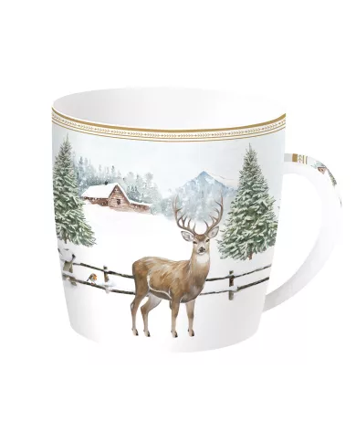 Tasse avec boîte en métal FORET