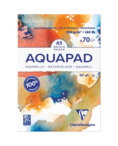 Bloc de papier aquarelle AQUAPAD 300 g